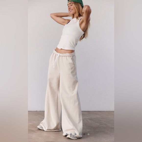 Free People Movement NWOT For the Win Wide-Leg Sweatpants, XL - Picture 4 of 10
